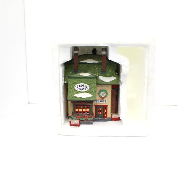 Department 56 North Pole "ELFIE'S SLEDS AND SKATES" 1992 #5625 No Box or Light - Picture 2 of 9